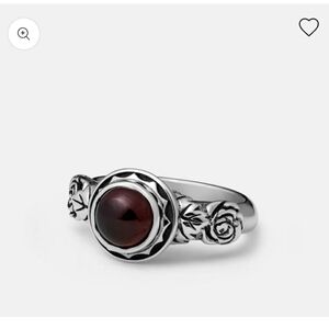 Etah Love Blood Moon 925 Sterling Silver Ring -Size 7